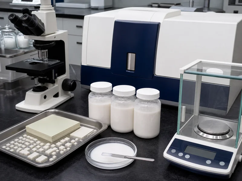 Quality control of white electronic ceramic slurry and ceramic component samples