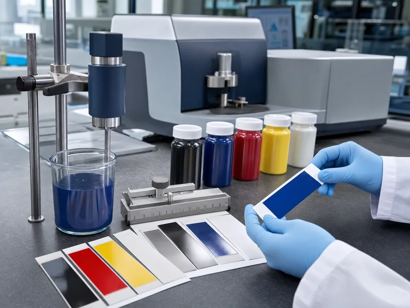 Laboratory quality control of pigment dispersion for coatings and inks